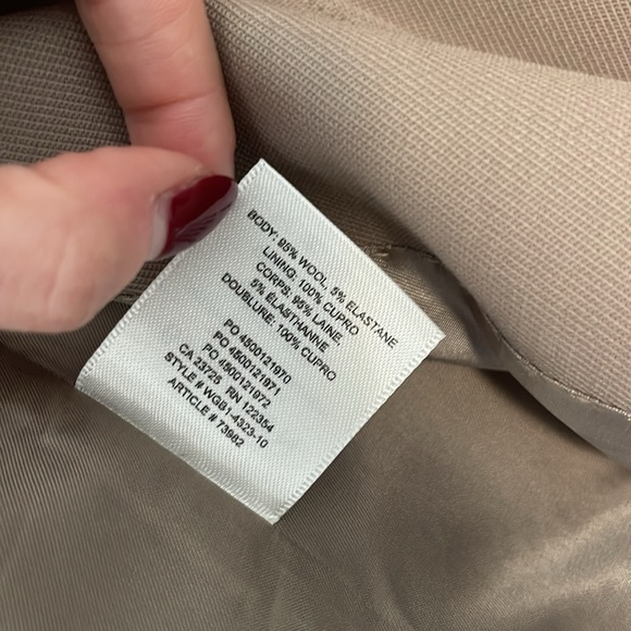 Aritzia Babaton Agency blazer, XXS, taupe beige - Picture 5 of 6